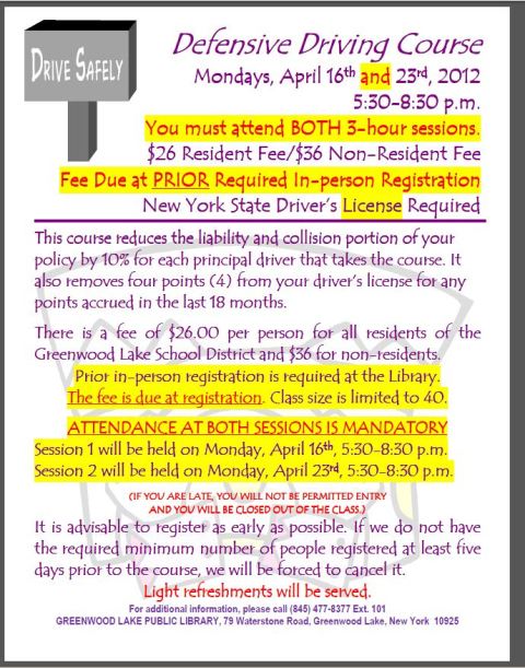 Flyer-Defensive Driving-Spring 2012