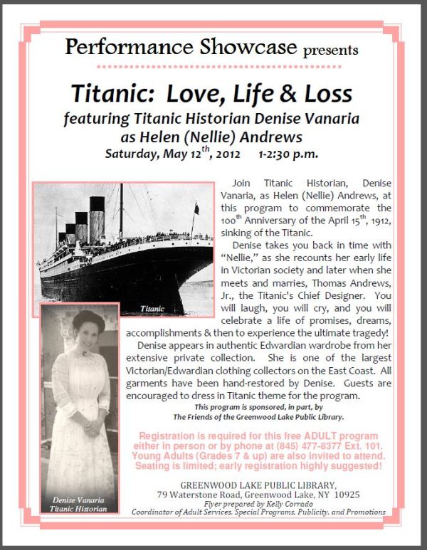 Flyer-Titanic-Love Life Loss